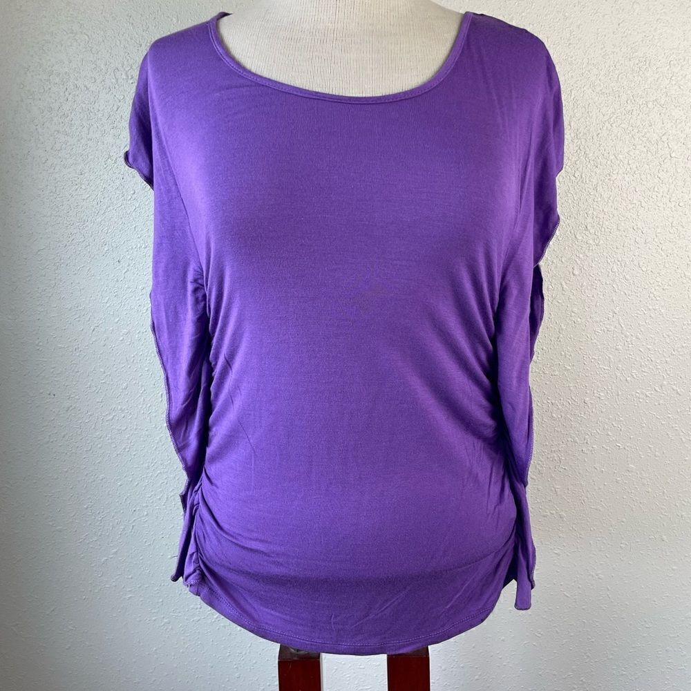 JW Style Purple Shirt Size S EUC